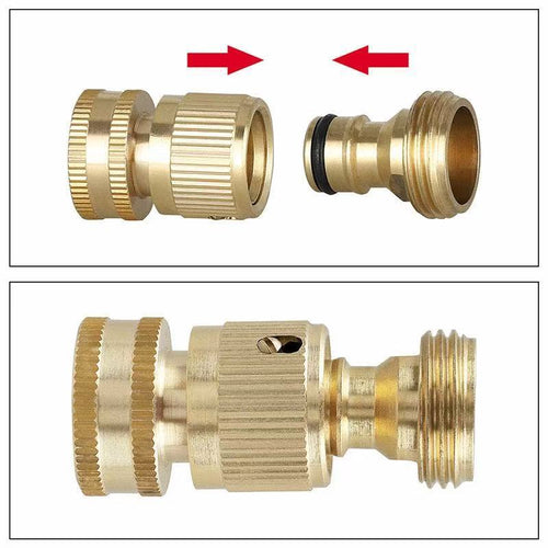 3/4" Brass Garden Hose Quick Connector